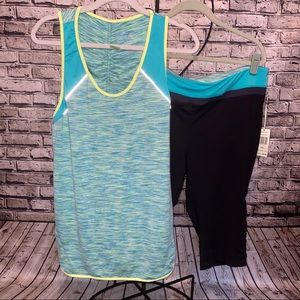 NWT Tangerine 2pc. Tank & Capri Set